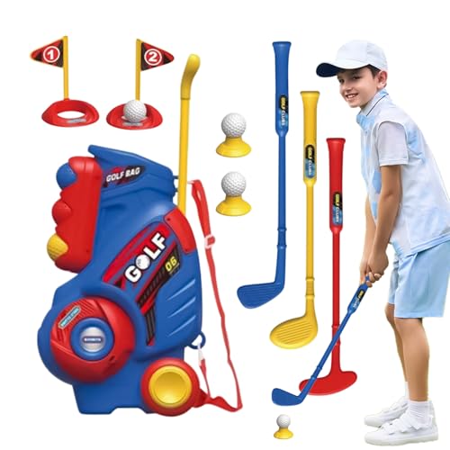 Golfset für Kleinkinder – Tragbares Golfclub-Spielzeug für Kinder | Hinterhof, Rasen, Garten Sportspielzeug für Kinder, Indoor-und Outdoor-Spiel, Geburtstagsgeschenk, Weihnachten, Mädchen und Golfset für Kleinkinder – Tragbares Golfclub-Spielzeug für Kinder | Hinterhof, Rasen, Garten Sportspielzeug für Kinder, Indoor-und Outdoor-Spiel, Geburtstagsgeschenk, Weihnachten, Mädchen und von Dinchaakuarry