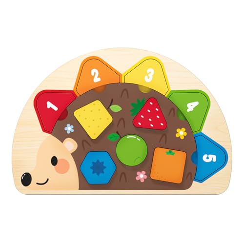 Holzpuzzle Für Kleinkinder 1-3 Jahre, Holzigel Formpuzzle, Lernmaterial Für Reisen Auto Spielzimmer Schule Familieneltern-Kinder Holzpuzzle Für Kleinkinder 1-3 Jahre, Holzigel Formpuzzle, Lernmaterial Für Reisen Auto Spielzimmer Schule Familieneltern-Kinder von Dinchaakuarry