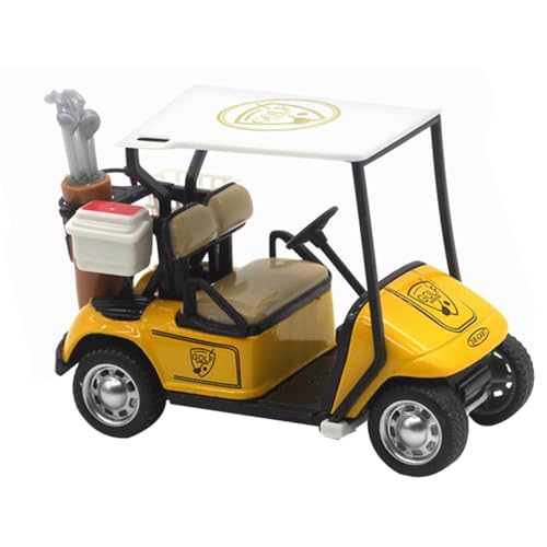 Minigolf-Modell | Diecast Metal Golf Cart Pullback Spielzeug,Pullback-Fahrzeugmodell im Maßstab 1:36 für Kinder, Mädchen, Geschenk, Kleinkinder, 4 Farben, Alter ab 3 Jahren von Dinchaakuarry