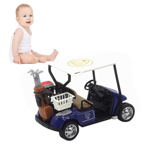 Minigolf-Modell | Diecast Metal Golf Cart Pullback Spielzeug,Pullback-Fahrzeugmodell im Maßstab 1:36 für Kinder, Mädchen, Geschenk, Kleinkinder, 4 Farben, Alter ab 3 Jahren von Dinchaakuarry