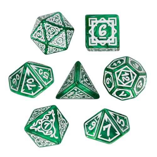 Spielthema Würfel-Set | 7 Stück Rollenspiele Würfel Hergestellt in Acryl,Lebendige Farben Komplett Set mit Magnetischer Aufbewahrungsbox für Picknick Camping Reisen Spielthema Würfel-Set | 7 Stück Rollenspiele Würfel Hergestellt in Acryl,Lebendige Farben Komplett Set mit Magnetischer Aufbewahrungsbox für Picknick Camping Reisen von Dinchaakuarry