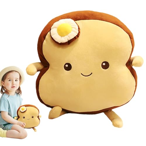 Toast-gefülltes Spielzeug, Simulation Toast-Form Kissen | Cartoon Plüsch-Simulation Brot-Formkissen | Poached Ei gefülltes Rückenkissen für Bettwäsche Toast-gefülltes Spielzeug, Simulation Toast-Form Kissen | Cartoon Plüsch-Simulation Brot-Formkissen | Poached Ei gefülltes Rückenkissen für Bettwäsche von Dinchaakuarry