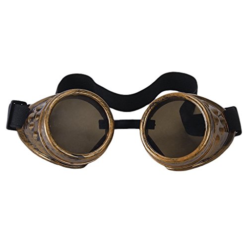 MagiDecor Schweißerbrille Steampunk Cyberbrille Gothic Schweiß Cosplay Fotos für Verkleiden von DingMall