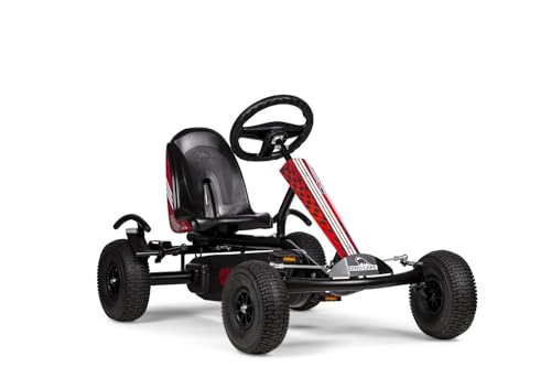 Dino Cars Go-Kart Speedy Racer BF1 Offroad (schwarz/rot) für Kinder ab 4 Jahren (Unisex) von Dino Cars