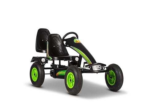 Dino Cars Green Spirit BF1 (schwarz) inkl. Zusatzsitz - Go-Kart für Kinder und Erwachsene (5-99 Jahre) - Metall, Kunststoff - Unisex - Kinder von Dino Cars