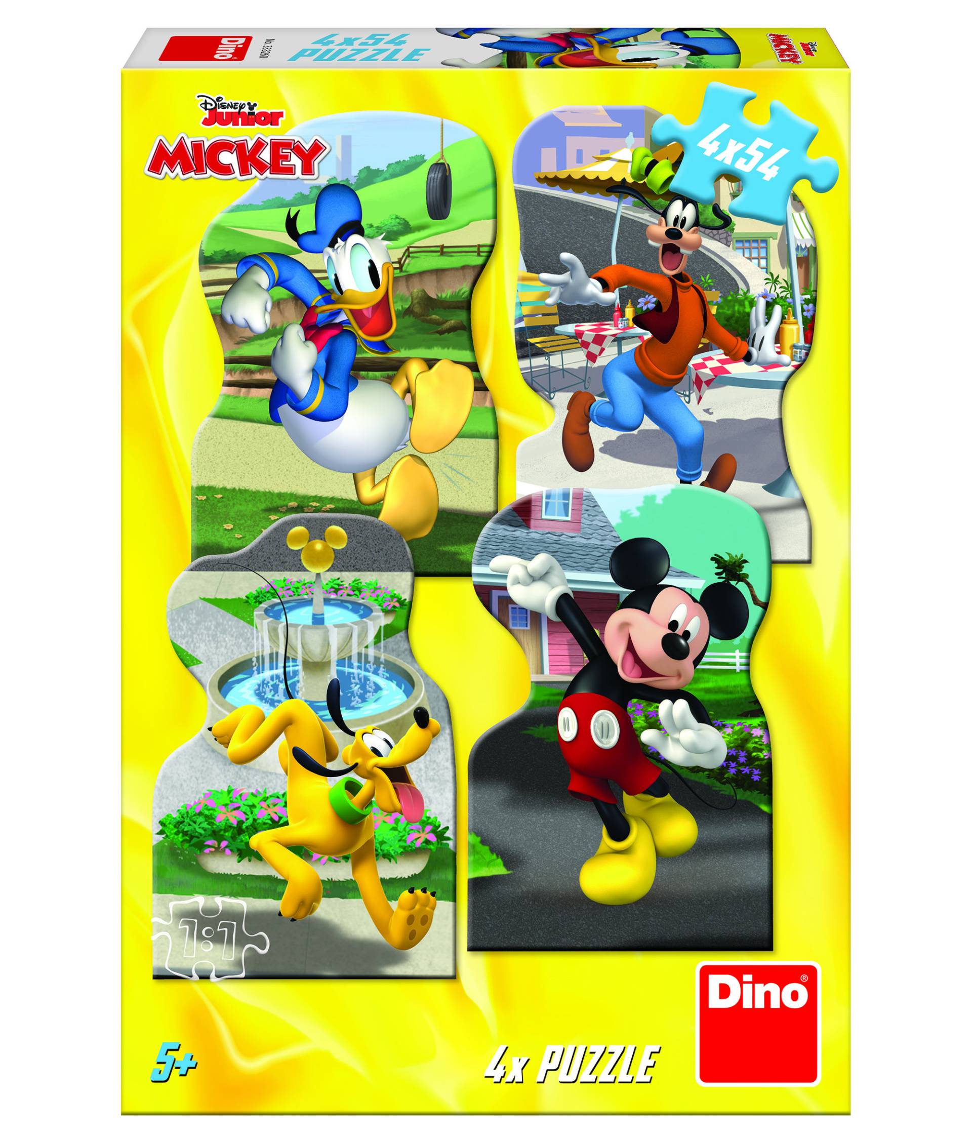 Dino 4 Puzzles - Mickey Mouse in the City 54 Teile Puzzle Dino-33326 von Dino