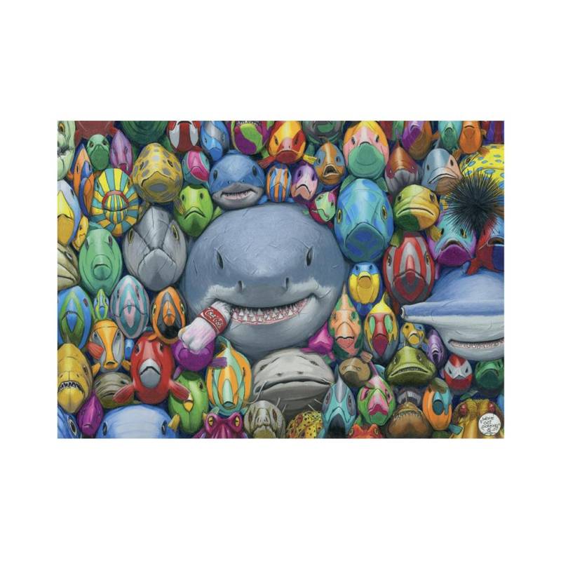 Dino Bunte Fische 1000 Teile Puzzle Dino-53301 von Dino