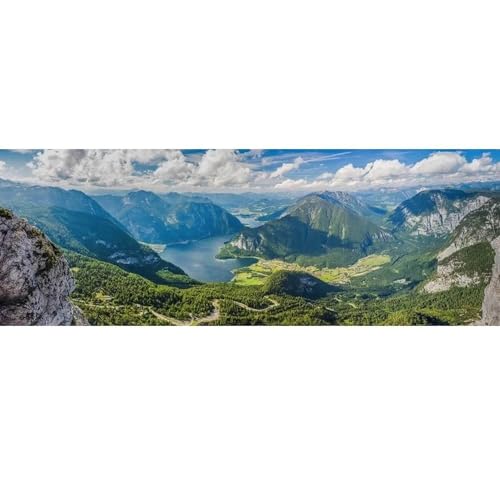 Dino Panorama-Puzzle mit 2000 Teilen: Blick auf die Alpen von Dino