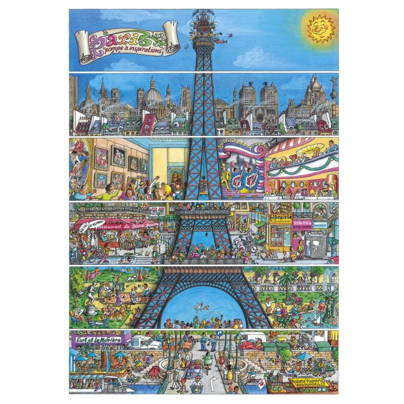 Dino Paris, Frankreich 500 Teile Puzzle Dino-50237 von Dino