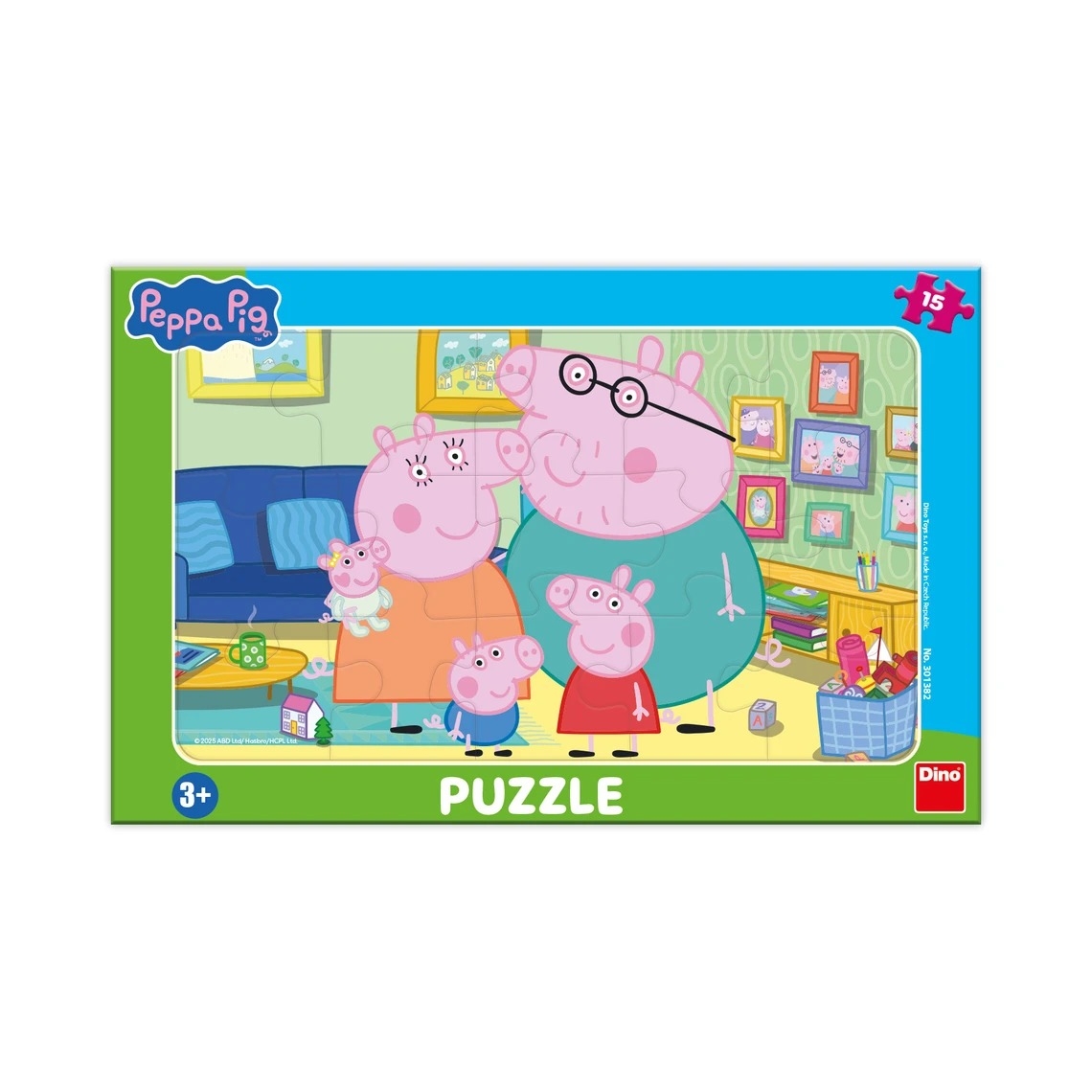 Dino Peppa Pig In Living Room 15 Teile Puzzle Dino-30138 Dino Peppa Pig In Living Room 15 Teile Puzzle Dino-30138 von Dino