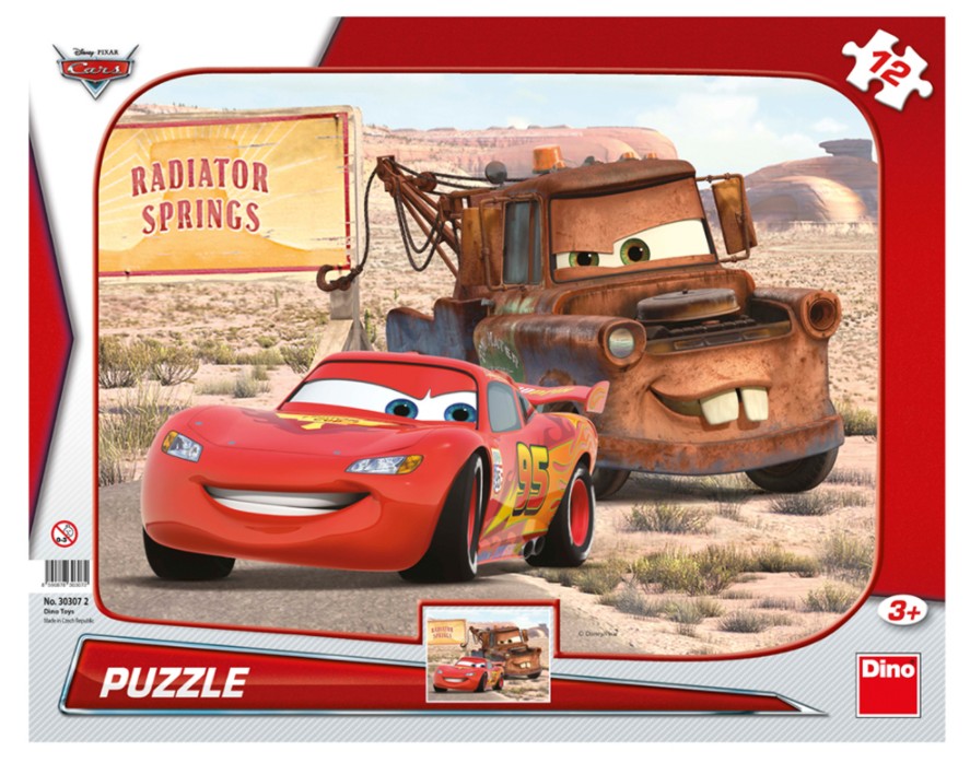 Dino Rahmenpuzzle - Cars 3 12 Teile Puzzle Dino-30307 von Dino