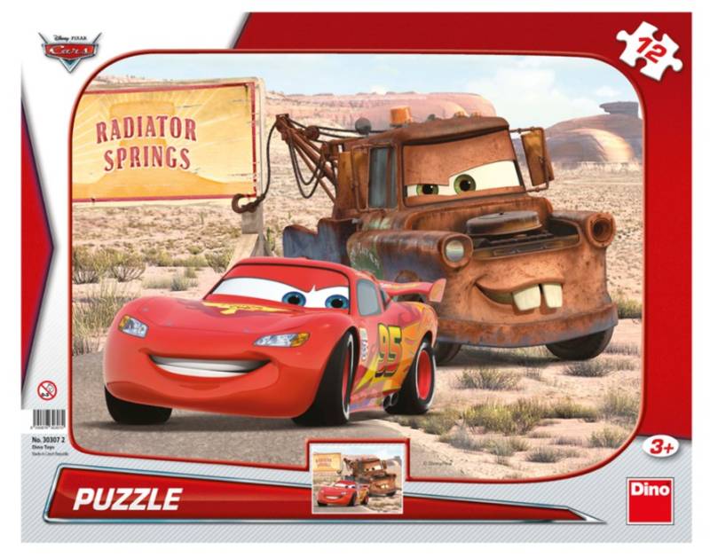 Dino Rahmenpuzzle - Cars 3 12 Teile Puzzle Dino-30307 von Dino