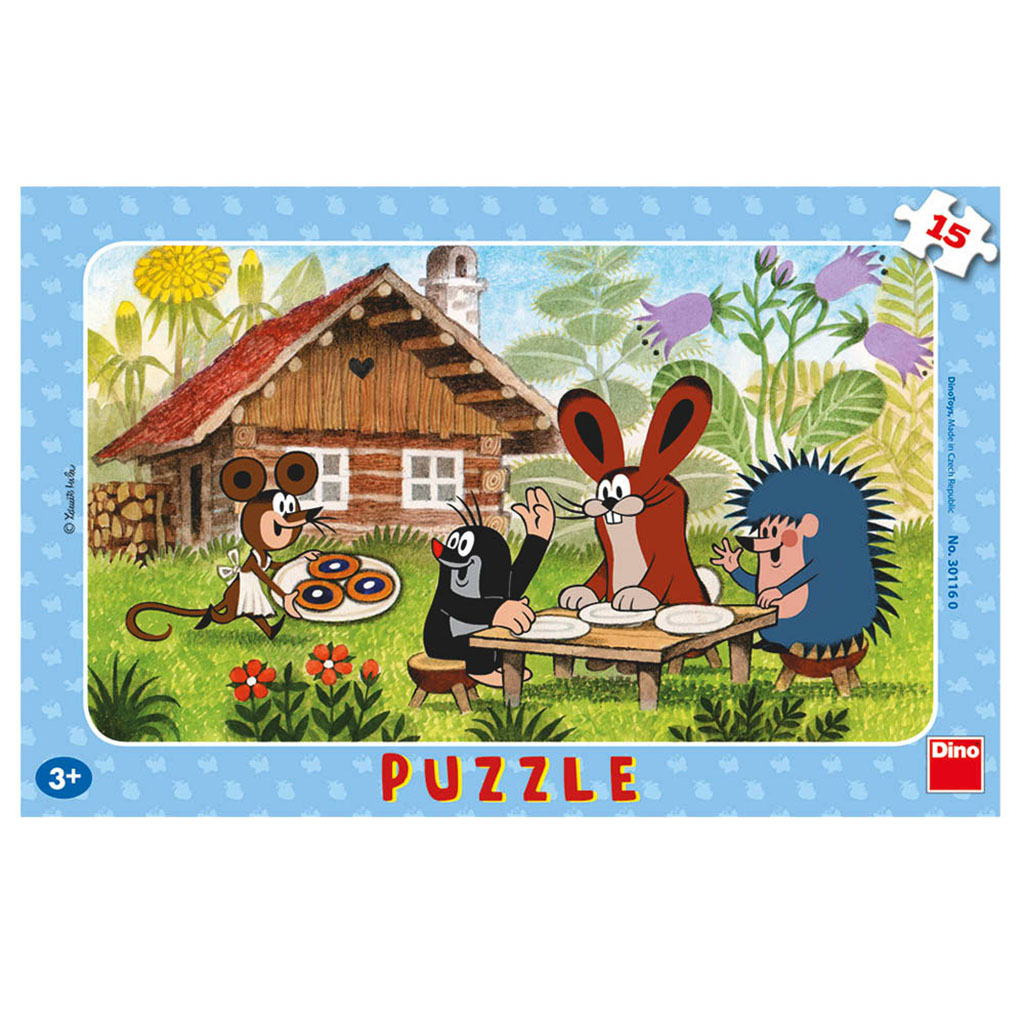 Dino Rahmenpuzzle - Der Maulwurf 15 Teile Puzzle Dino-30116 von Dino