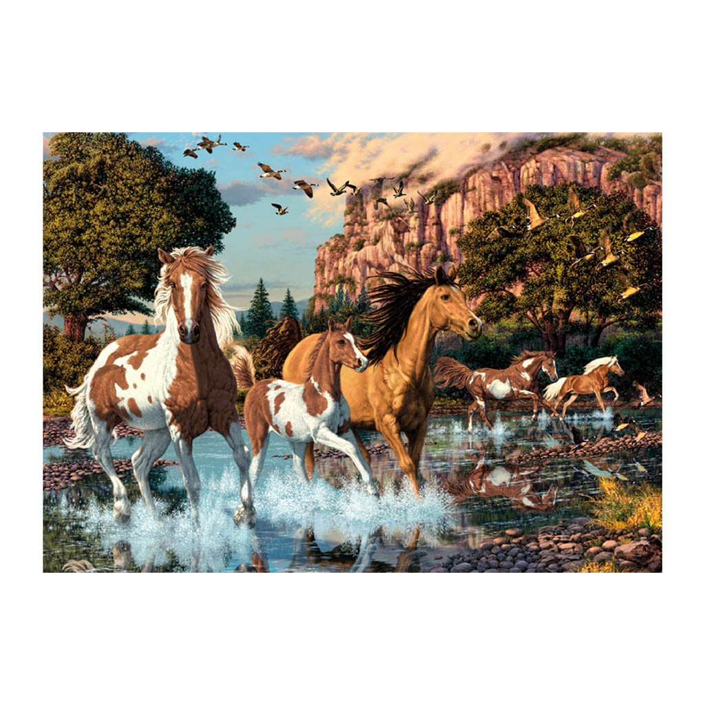 Dino Secret Puzzle - Pferde 1000 Teile Puzzle Dino-53264 von Dino