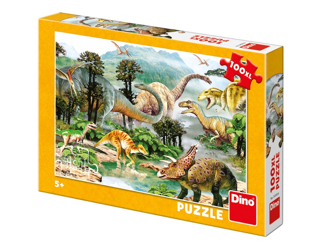 Dino XXL Teile - Dinosaurier 100 Teile Puzzle Dino-34343 von Dino