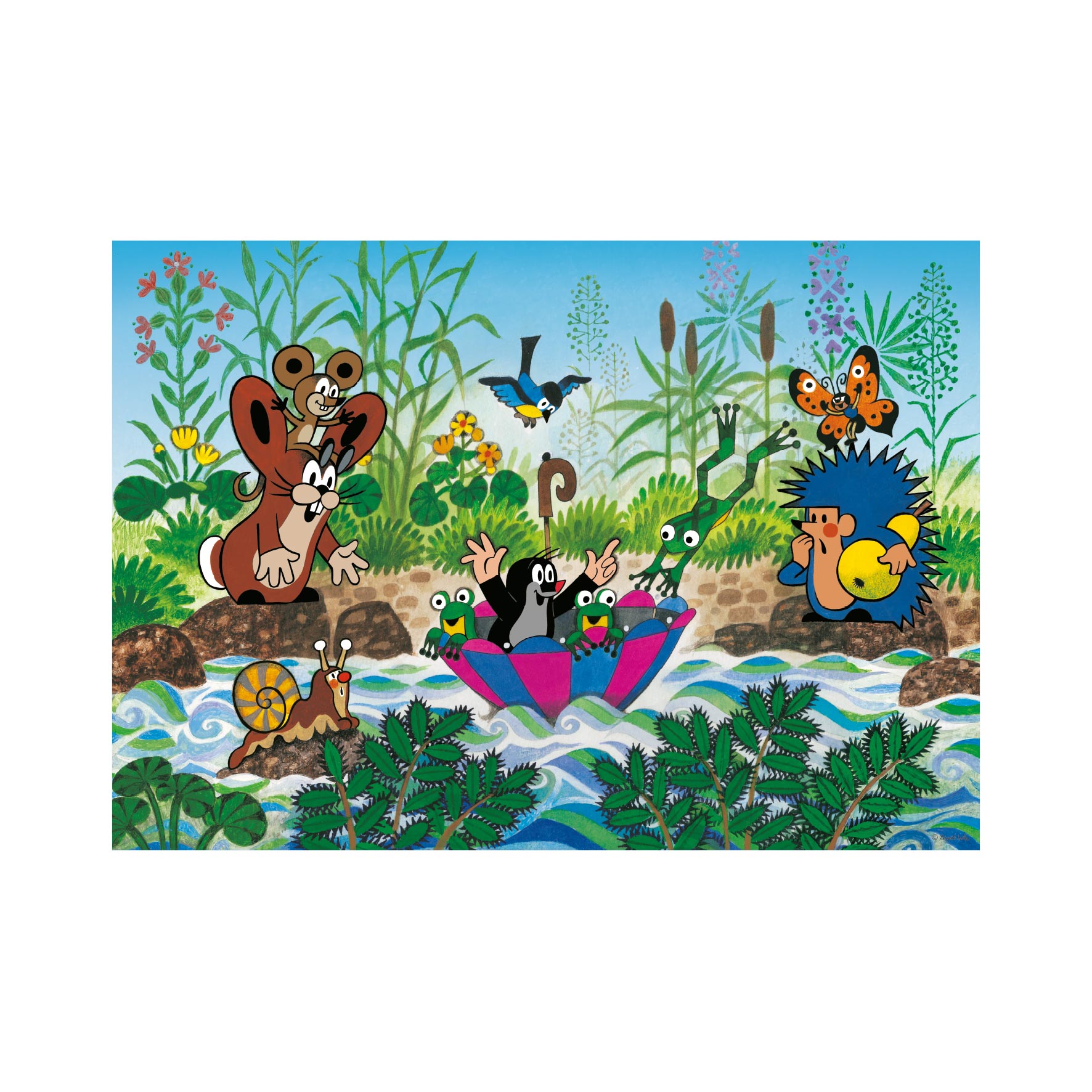 Dino XXL Teile - The Little Mole 100 Teile Puzzle Dino-34342 von Dino