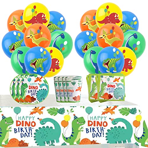 Party Deko Geburtstag Dinosaurier Party Geschirrset Dinosaur Geburtstagsdeko Dinosaurier Luftballons Deko Dinosaur Tischdecken Dinosaurier Teller Becher Servietten Dinosaurier Geburtstag Partygeschirr von Dinoeye