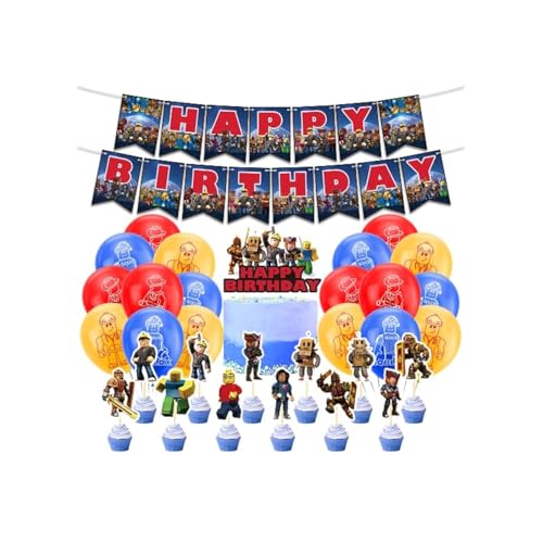 Party Deko Geburtstag Luftballons Geburtstag Girlande Tortendeko Geburtstag Kindergeburtstag Deko Luftballons Deko Kuchen Topper Geburtstag Deko von Dinoeye