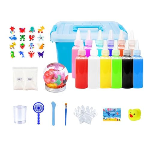 Dioeazh 12-teiliges Aqua Gelz Kreativ Set, Aqua Fairy Spielzeugset Handgemachtes Wasserspielzeug Für Kinder, 3D Water Elf Wasser Gel, Aqua Fairy Set Für Ab 3+ von Dioeazh