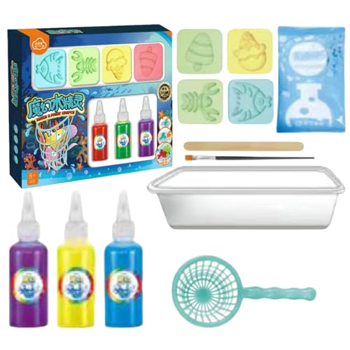 Dioeazh Aqua Gelz Set, Magisches Wasser Gel Perle Sensorisches Spielzeug, 3D Aqua Park Set Bastelspielzeug Für Kinder, Wasserspielzeug Aqua Fairy Toy Set Für Jungend Und Mädchen von Dioeazh