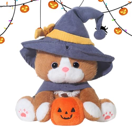 Dioeazh Katzen Kuscheltier,Hexen Kätzchen Mit Und Umhang | Weicher Plüsch Halloween Kätzchen 25 cm für Kinderzimmer Wohnzimmer Sofa Bett,Geburtstag Babyparty Geschenk Dioeazh Katzen Kuscheltier,Hexen Kätzchen Mit Und Umhang | Weicher Plüsch Halloween Kätzchen 25 cm für Kinderzimmer Wohnzimmer Sofa Bett,Geburtstag Babyparty Geschenk von Dioeazh