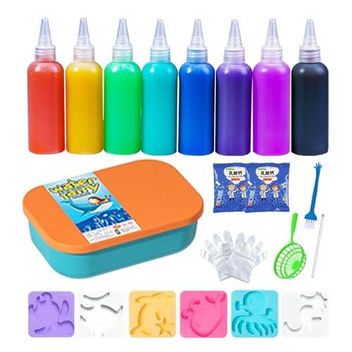 Dioeazh Magic Water Elfs Kit, Magische Aqua Gel Set, Kreatives 3D Tierform Aquagelz Set Wasserspielzeug, Magisches Wasser Gel Squishy Maker Sensorisches Spielzeug Für Kinder von Dioeazh