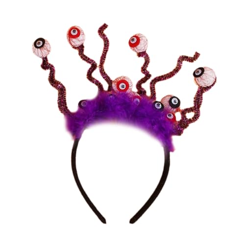 Diogeynu Halloween Explodierender Augapfel Stirnband für Erwachsene Rollenspiel Kostüm Kopfbedeckung Party Requisiten Haarschmuck Festival Hairhoop von Diogeynu