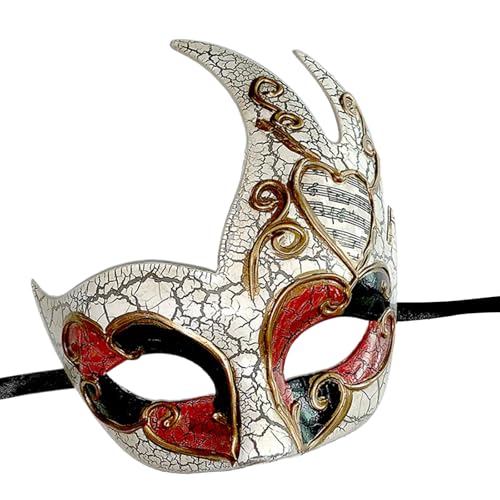 Diogeynu Maskerade, halbes Gesicht für Damen und Herren, Karneval, Halloween, Maskerade, Augenmaske, Kostüm-Zubehör von Diogeynu