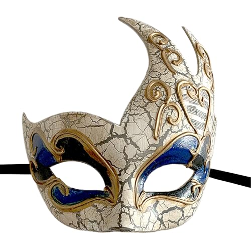 Diogeynu Maskerade, halbes Gesicht für Damen und Herren, Karneval, Halloween, Maskerade, Augenmaske, Kostüm-Zubehör von Diogeynu