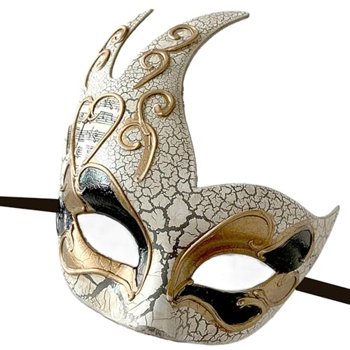 Diogeynu Maskerade, halbes Gesicht für Damen und Herren, Karneval, Halloween, Maskerade, Augenmaske, Kostüm-Zubehör von Diogeynu