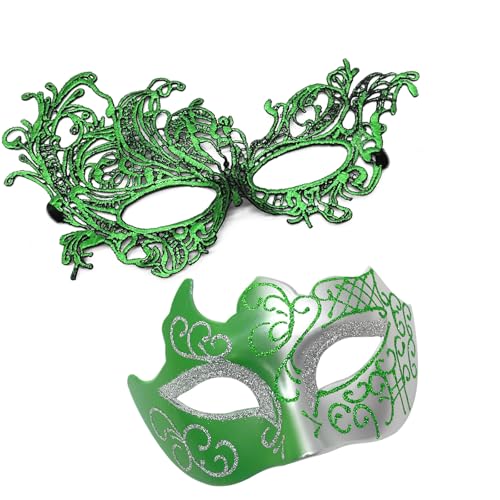 Diogeynu Paar Venezianer Maskerade Ball Karneval Abschlussball Theater Cosplay Party Unisex Paar Maskeraden Set Venezianer Party Kostüm Diogeynu Paar Venezianer Maskerade Ball Karneval Abschlussball Theater Cosplay Party Unisex Paar Maskeraden Set Venezianer Party Kostüm von Diogeynu