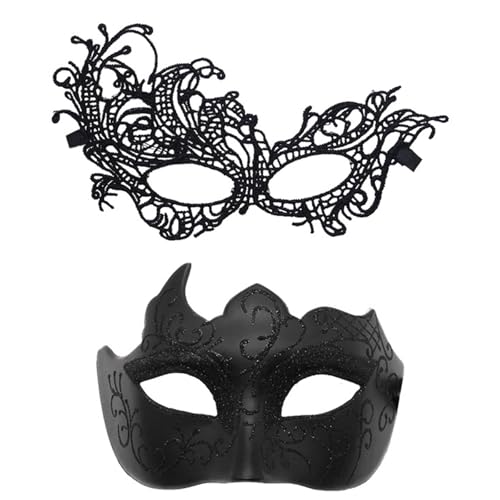 Diogeynu Paar Venezianer Maskerade Ball Karneval Abschlussball Theater Cosplay Party Unisex Paar Maskeraden Set Venezianer Party Kostüm Diogeynu Paar Venezianer Maskerade Ball Karneval Abschlussball Theater Cosplay Party Unisex Paar Maskeraden Set Venezianer Party Kostüm von Diogeynu