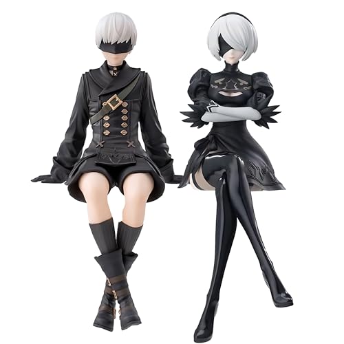 Diohauxi 2B Anime Figur 9S Anime Action Figur PVC Figurinen Chassis Ornament Mode Home Decoration von Diohauxi