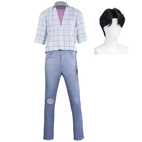 Diohauxi BabySaja Jinu Cosplay Kostüm Herren Anime Outfit Sajaboys Kurzarm Hosen Set Halloween Uniform Diohauxi BabySaja Jinu Cosplay Kostüm Herren Anime Outfit Sajaboys Kurzarm Hosen Set Halloween Uniform von Diohauxi