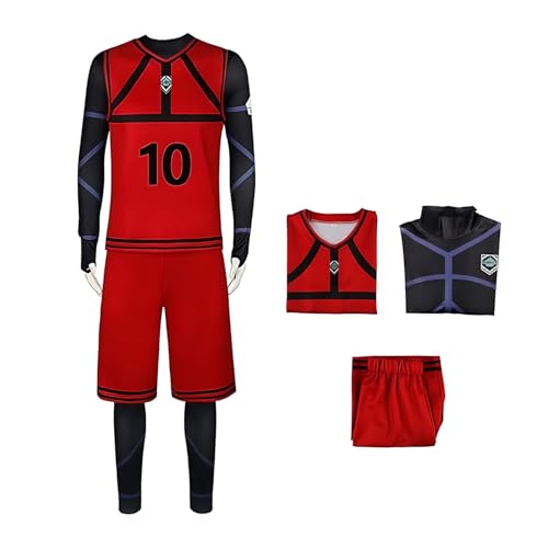 Diohauxi Fußball Anime Sportswear Set Isagi Yoichi/Bachira Meguru Cosplay Kostüm Rollenspiel Outfit von Diohauxi