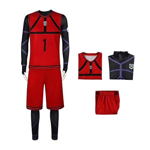 Diohauxi Fußball Anime Sportswear Set Isagi Yoichi/Bachira Meguru Cosplay Kostüm Rollenspiel Outfit von Diohauxi