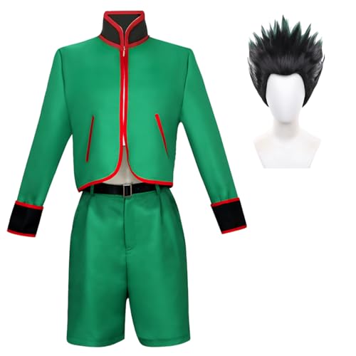 Diohauxi Gon·freecss Cosplay Kostüm Anime Uniform mit Perücke Halloween Party Outfit für Männer Diohauxi Gon·freecss Cosplay Kostüm Anime Uniform mit Perücke Halloween Party Outfit für Männer von Diohauxi