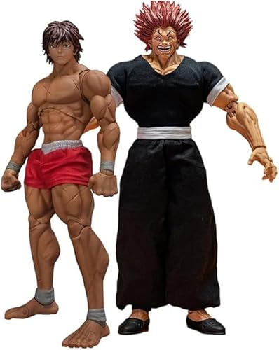 Diohauxi Hanma Yujiro Figur Bewegliche Gelenke Figuren Austauschbares Modell Sammlerstück PVC Statue Home Decor von Diohauxi