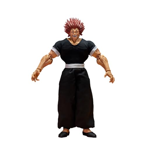 Diohauxi Hanma Yujiro Figur Bewegliche Gelenke Figuren Austauschbares Modell Sammlerstück PVC Statue Home Decor von Diohauxi