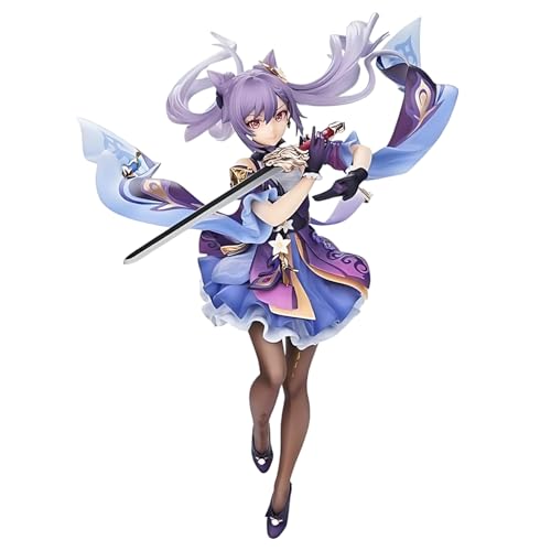 Diohauxi Keqing Anime Figur PVC Anime Action Figuren 24cm Sammlerstück Statue Desktop Dekor für Anime Fans von Diohauxi