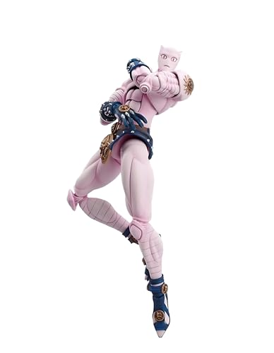 Diohauxi Killer Queen Anime Figur 16cm Bewegliche Gelenke Figuren, Rosa & Weiß Sammlerstücke Dekor PVC Figuren Ornament von Diohauxi