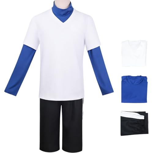 Diohauxi Killua Zaoldyeck Cosplay Kostüm Herren Anime Uniform mit Perücke Halloween Party Alltagskleidung Diohauxi Killua Zaoldyeck Cosplay Kostüm Herren Anime Uniform mit Perücke Halloween Party Alltagskleidung von Diohauxi