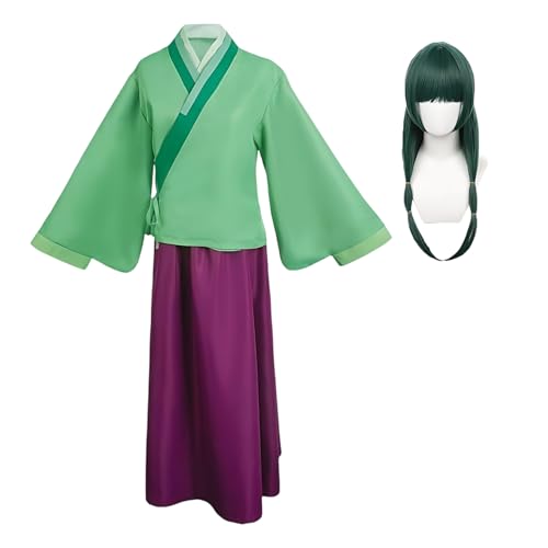 Diohauxi Maomao Cosplay Kostüm - Hanfu Kompletset mit Perücke | Anime Rollenspiel Outfit für Halloween Damen Kleidung Diohauxi Maomao Cosplay Kostüm - Hanfu Kompletset mit Perücke | Anime Rollenspiel Outfit für Halloween Damen Kleidung von Diohauxi