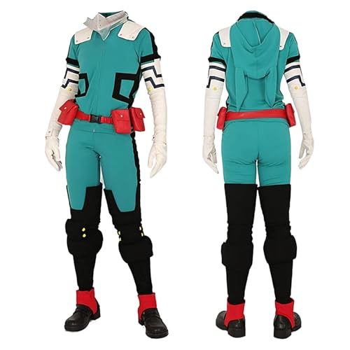 Diohauxi Midoriya Izuku Cosplay Kostüm Anime Homewear Pullover Halloween Sweatshirt Jumpsuit mit Perücke Diohauxi Midoriya Izuku Cosplay Kostüm Anime Homewear Pullover Halloween Sweatshirt Jumpsuit mit Perücke von Diohauxi
