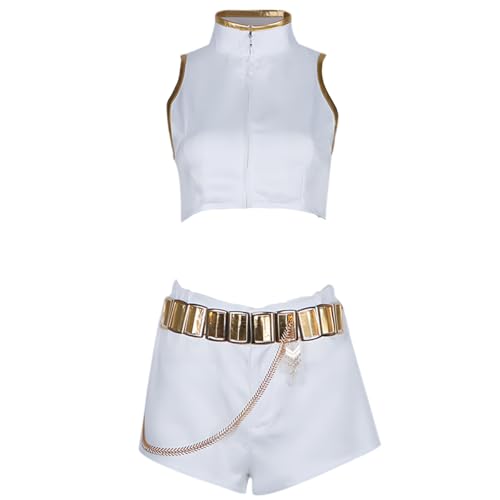 Diohauxi Mira Cosplay Kostüm Rumi Zoey Weißes Uniform für Bühnenauftritte Halloween Party Outfits Diohauxi Mira Cosplay Kostüm Rumi Zoey Weißes Uniform für Bühnenauftritte Halloween Party Outfits von Diohauxi