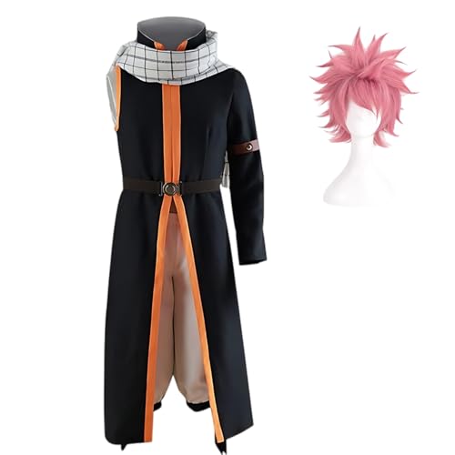Diohauxi Natsu Dragneel Cosplay Kostüm - Kampfanzug Samurai Outfit,Anime Komplettset mit Perücke,Rollenspielkostüm für Halloween Diohauxi Natsu Dragneel Cosplay Kostüm - Kampfanzug Samurai Outfit,Anime Komplettset mit Perücke,Rollenspielkostüm für Halloween von Diohauxi