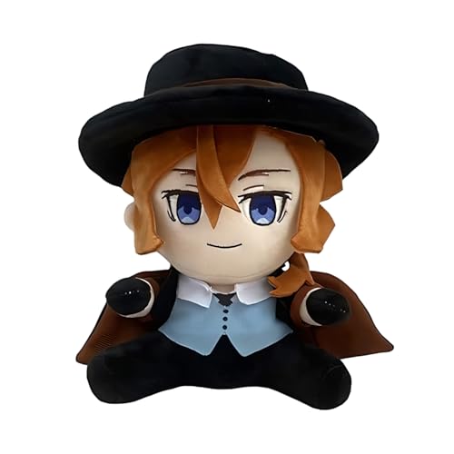 Diohauxi Ranpo Edogawa Anime Figur Nakahara Chuuya sitzende Figur 20cm weich ausgestopft Anime Sammlerstück von Diohauxi