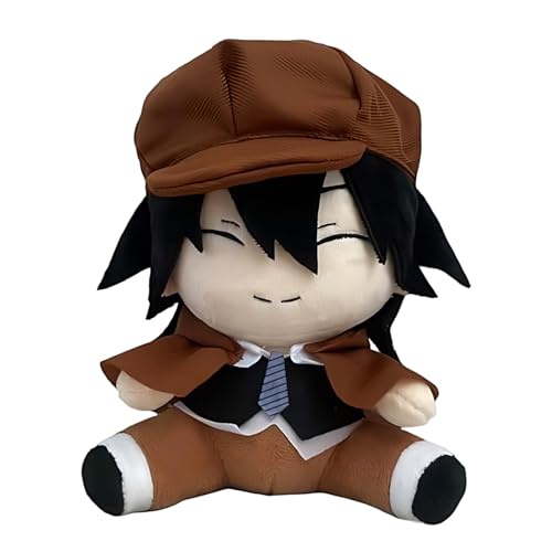 Diohauxi Ranpo Edogawa Anime Figur Nakahara Chuuya sitzende Figur 20cm weich ausgestopft Anime Sammlerstück von Diohauxi