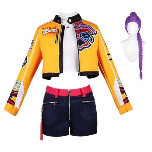 Diohauxi Rumi Cosplay Kostüm Komplettes Anime Outfit mit Perücke Halloween Bühnenauftritte für Frauen Diohauxi Rumi Cosplay Kostüm Komplettes Anime Outfit mit Perücke Halloween Bühnenauftritte für Frauen von Diohauxi