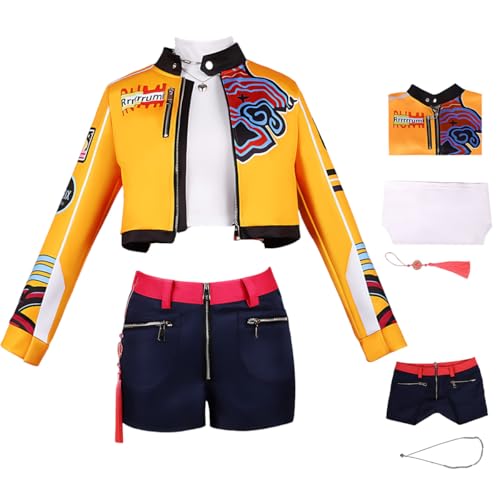 Diohauxi Rumi Cosplay Kostüm Komplettes Anime Outfit mit Perücke Halloween Bühnenauftritte für Frauen Diohauxi Rumi Cosplay Kostüm Komplettes Anime Outfit mit Perücke Halloween Bühnenauftritte für Frauen von Diohauxi
